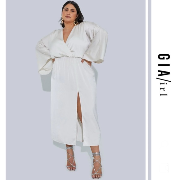 GIA/irl Alayiah Midi Dress - Ivory - Picture 1 of 16